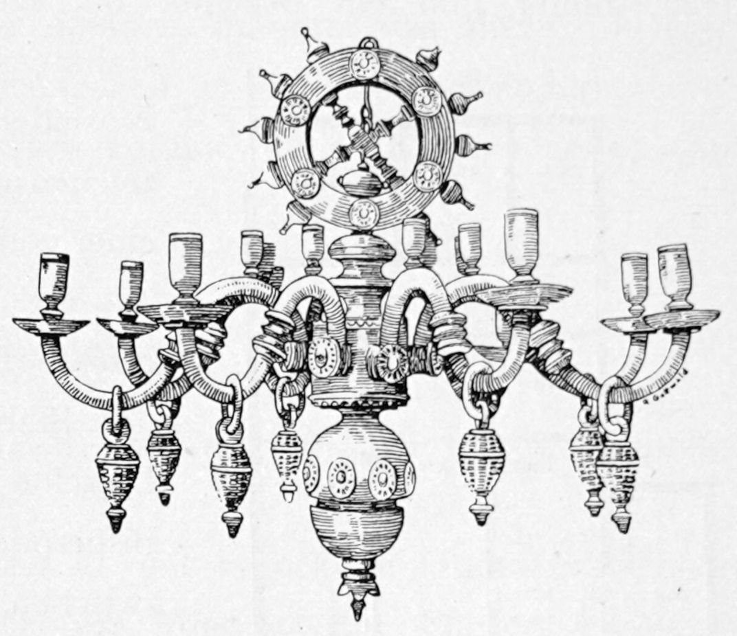 Abbildung 128. Bessingen, hölzerner Kronleuchter.